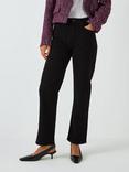 rag & bone Harlow Mid Rise Straight Leg Jeans, Black