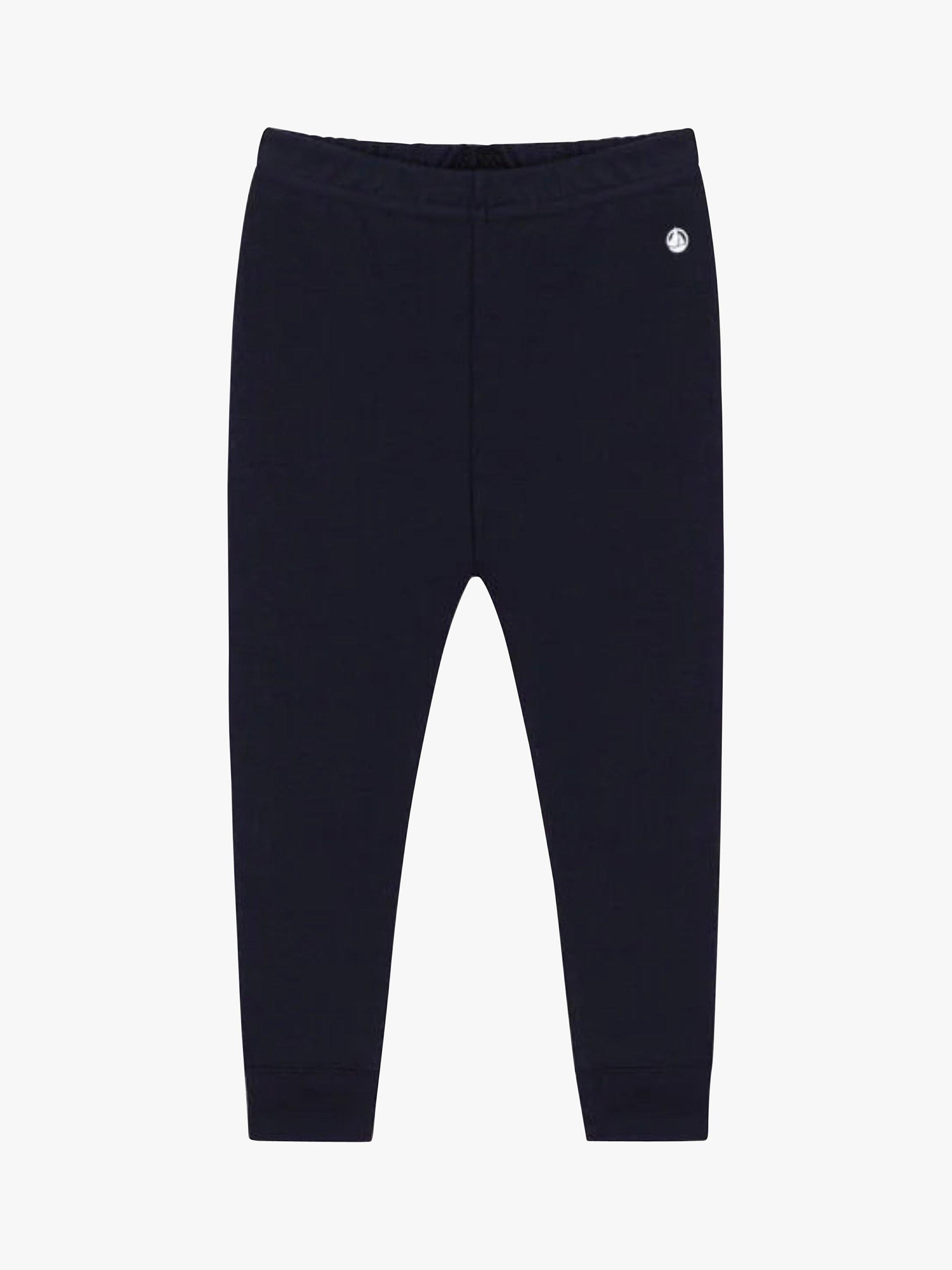 Product image 1 of 3, which shows Petit Bateau Baby Ribbed Leggings, Smoke, 3 years