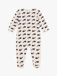 Petit Bateau Baby Whale Sleepsuit, Montelimar/Medieval