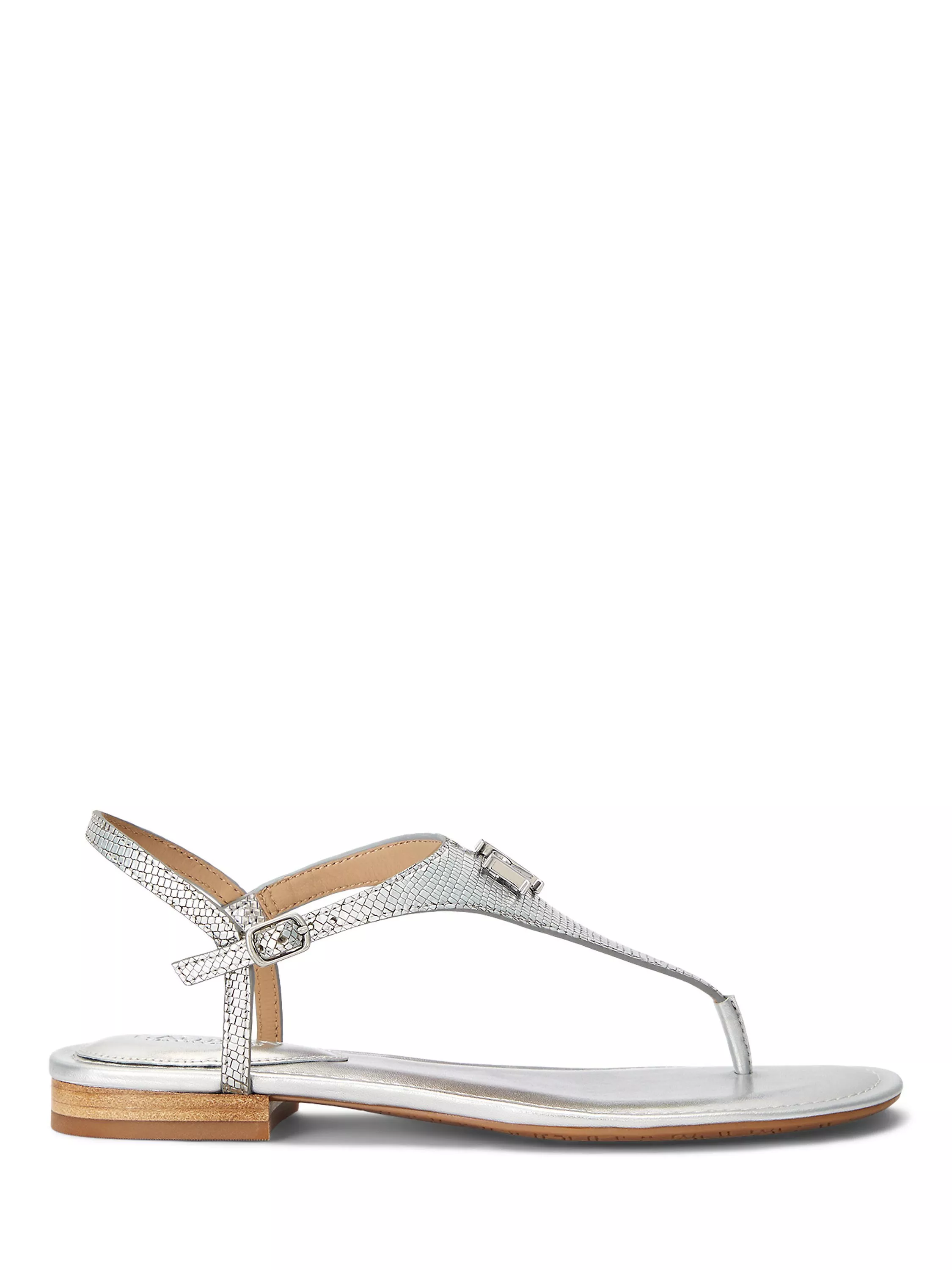 Ralph lauren silver sandals shop