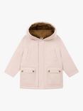 Petit Bateau Kids' Sherpa Lined Parka Jacket