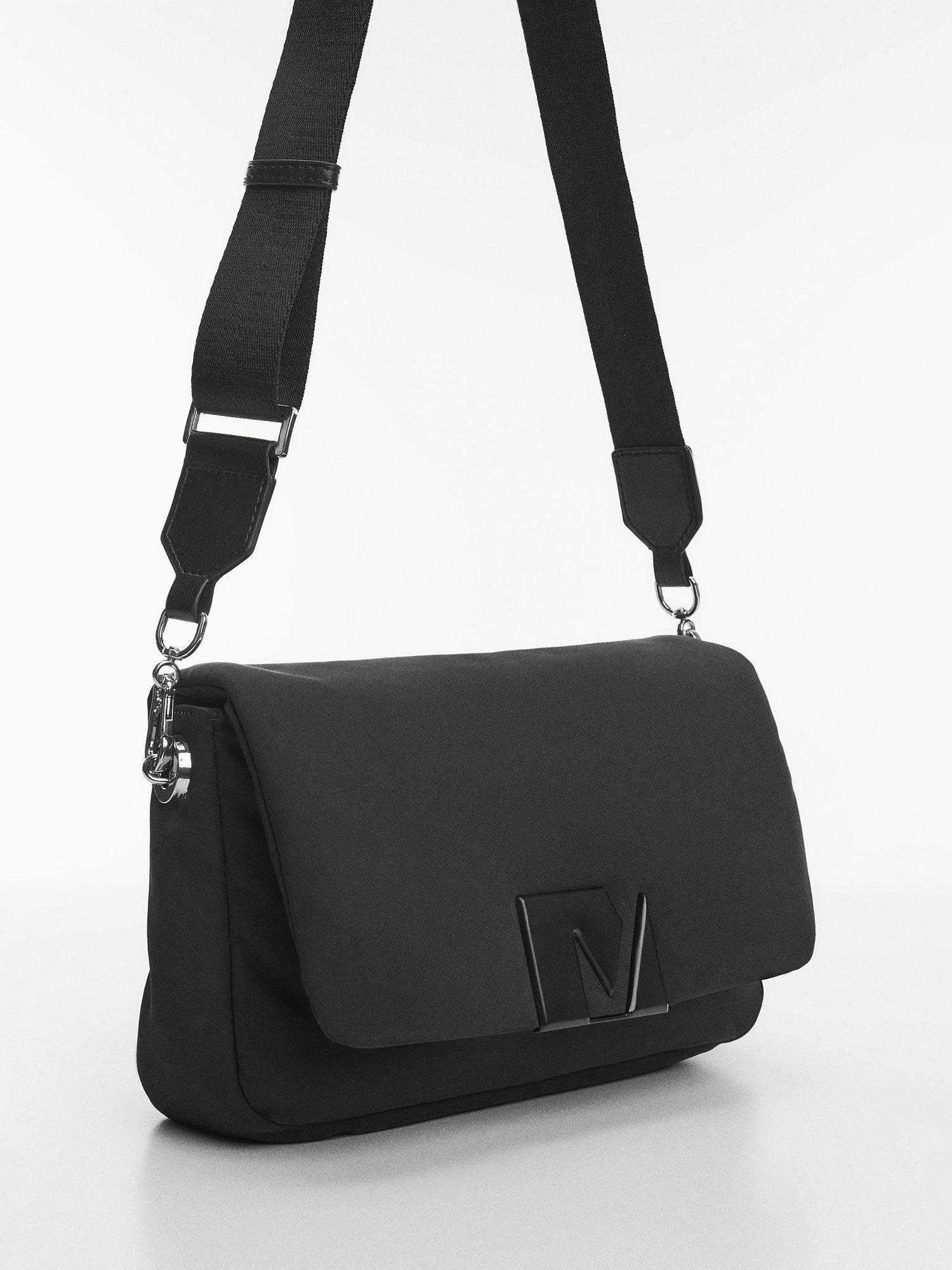 Mango Gina Quilted Crossbody Bag, Black, One Size