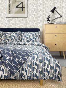 Mini Moderns Bauhaus Duvet Cover Set, Washed Denim
