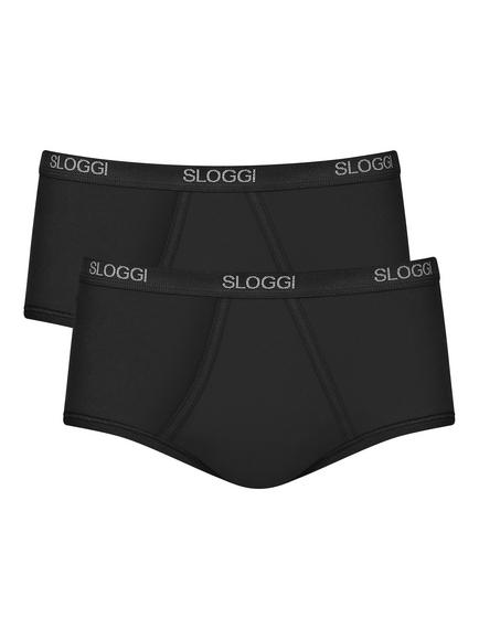 sloggi Basic Maxi Fit Trunks, Pack of 2, Black - view 2, Black