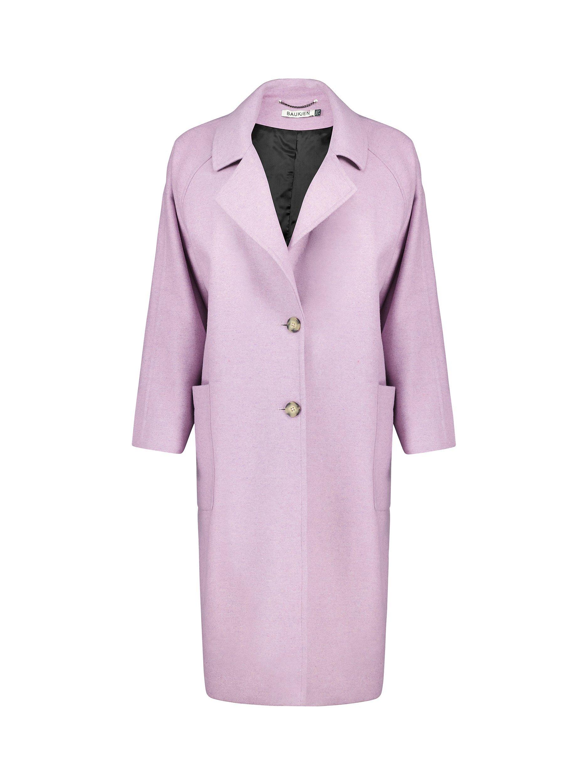 Lilac wool coat clearance