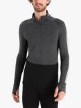 Icebreaker Men's 260 ZoneKnit Merino Wool Base Layer, Black/Grey