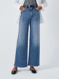 FRAME Le Slim Palazzo Wide Leg Flare Jeans, Drizzle, Drizzle
