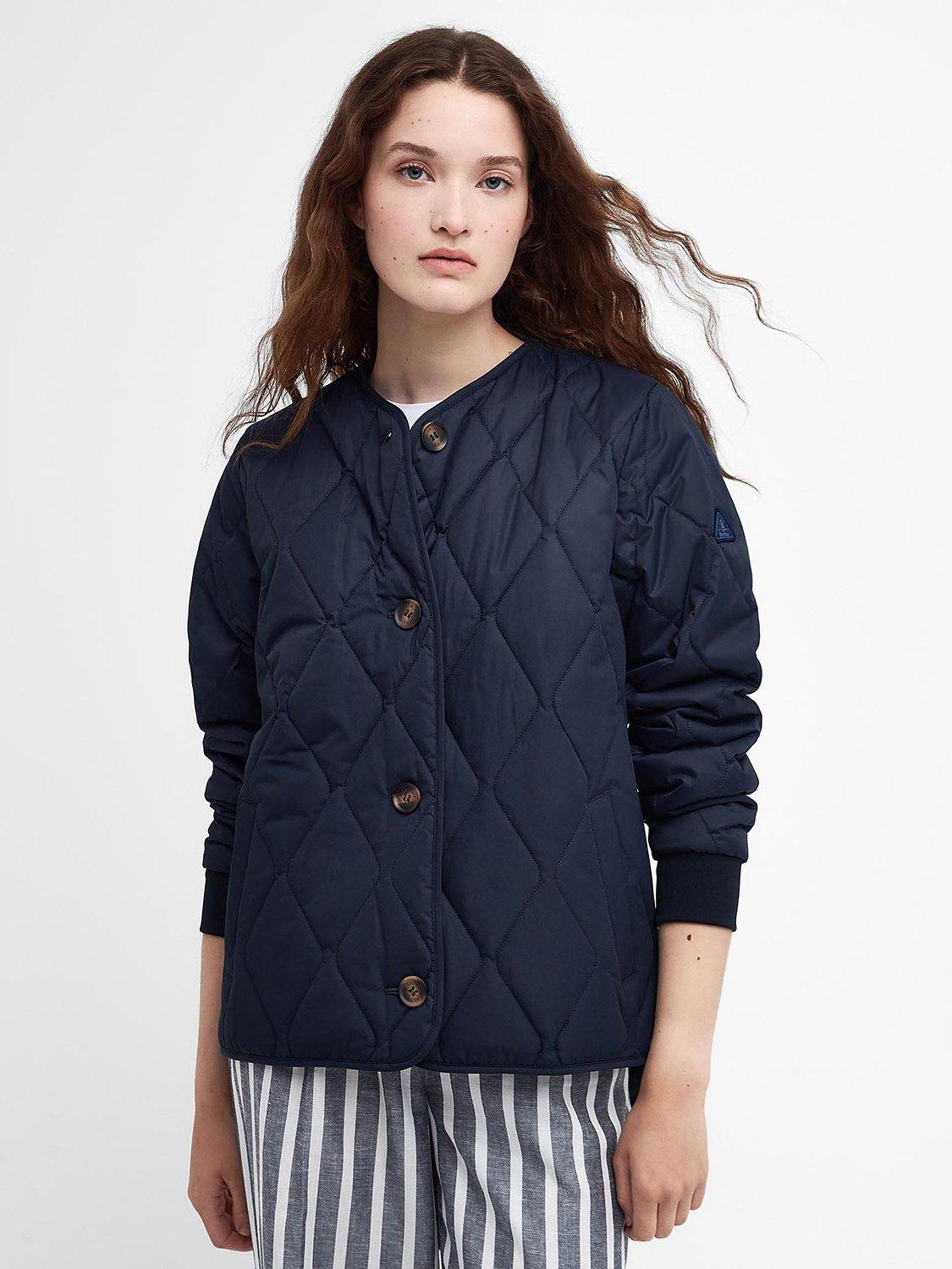 Barbour Bickland Quilted Jacket, Dark Navy