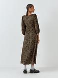 Olivia Rubin Lara Animal Print Midi Dress, Brown