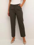 KAFFE Sakura Zip Trousers, Forest Night