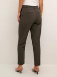 KAFFE Sakura Zip Trousers, Forest Night