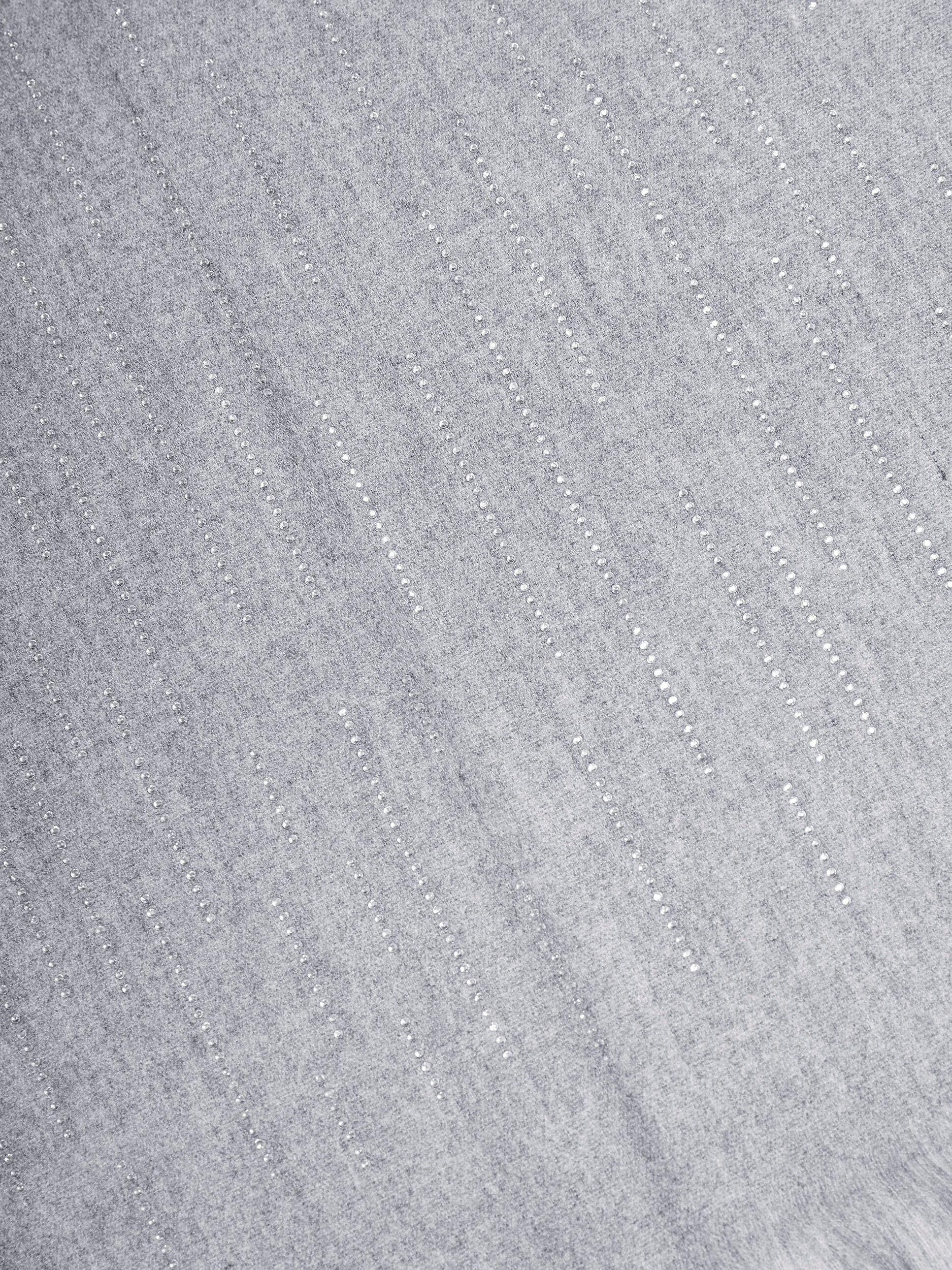 James Lakeland All Over Crystal Scarf, Grey, One Size