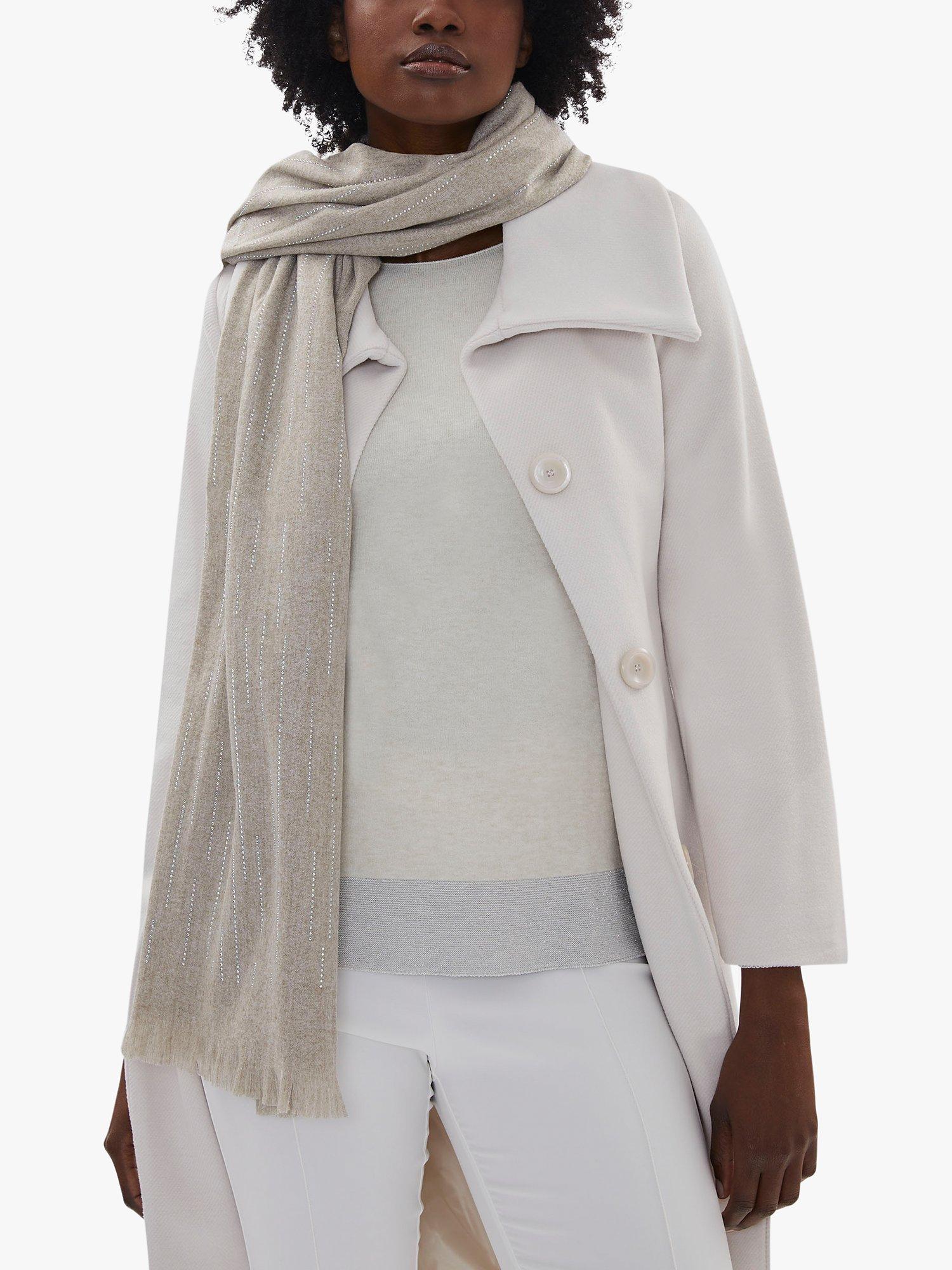 Product image 1 of 4, which shows James Lakeland All Over Crystal Scarf, Camel, One Size