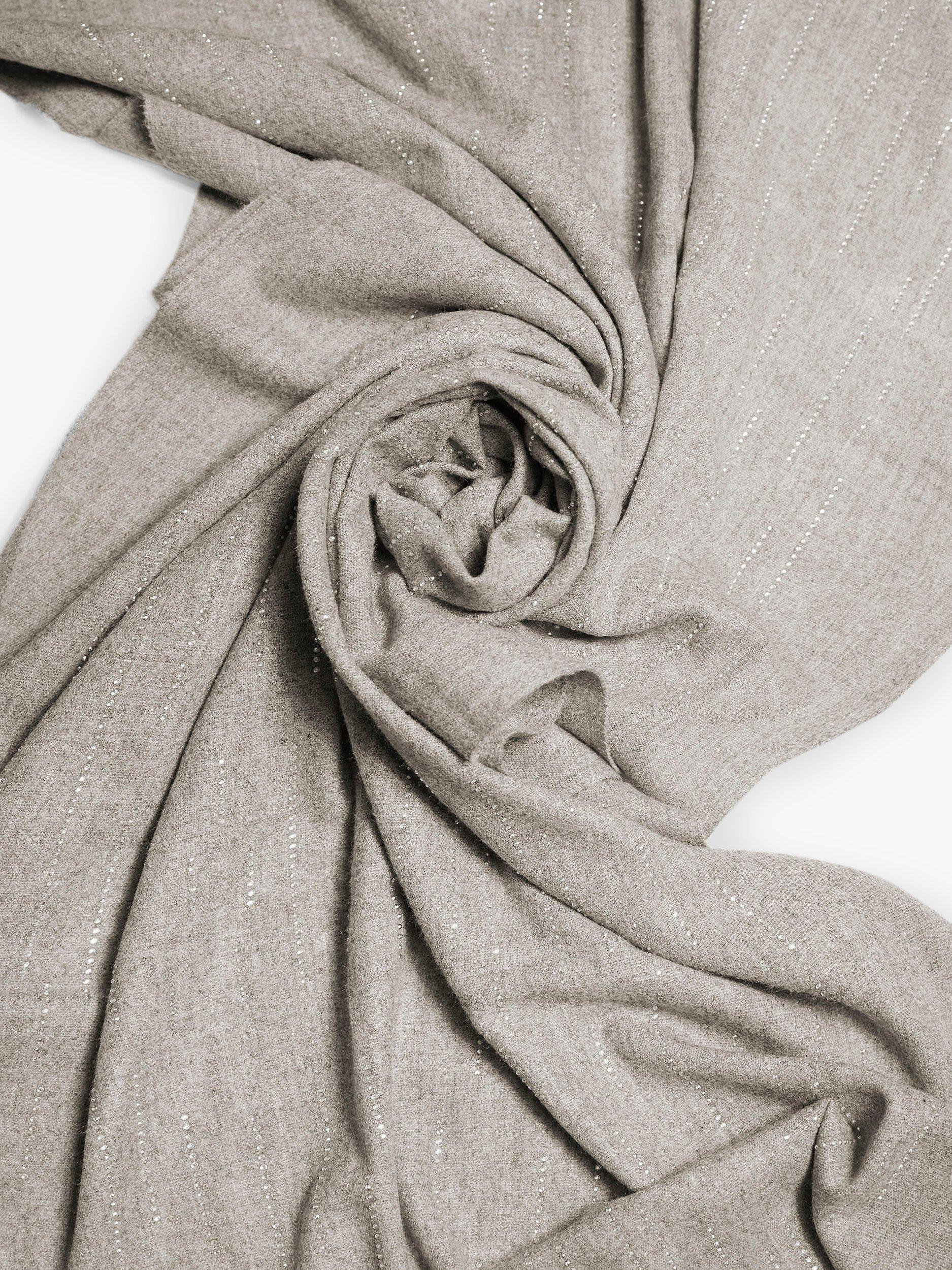 Product image 2 of 4, which shows James Lakeland All Over Crystal Scarf, Camel, One Size