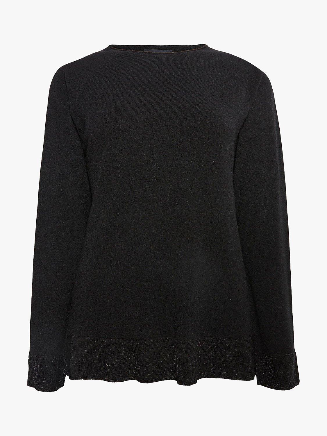 Product image 5 of 5, which shows James Lakeland Metallic Detail Wool Blend Jumper, Black, 8