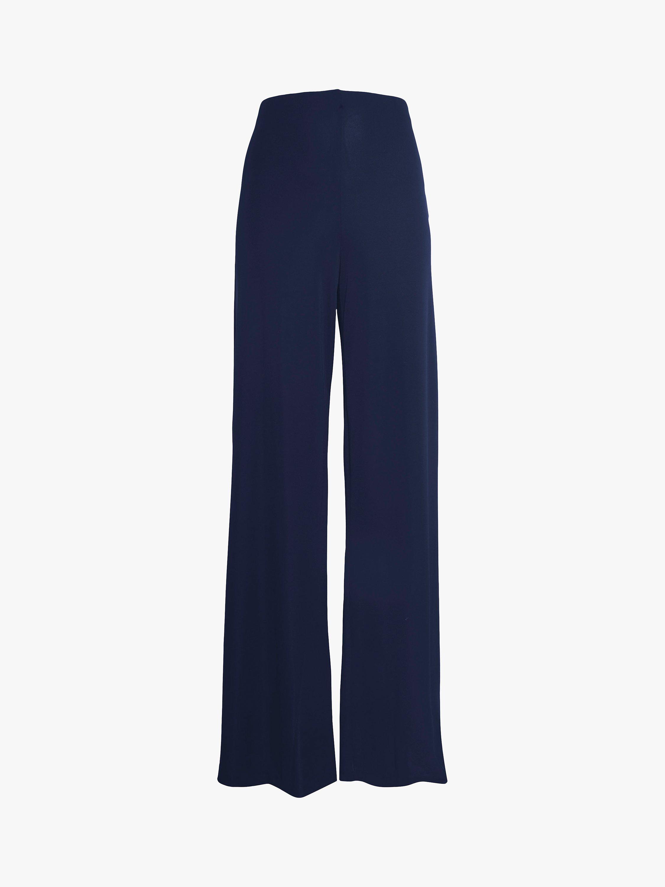 James Lakeland Wide Leg Palazzo Trousers, Navy, 8