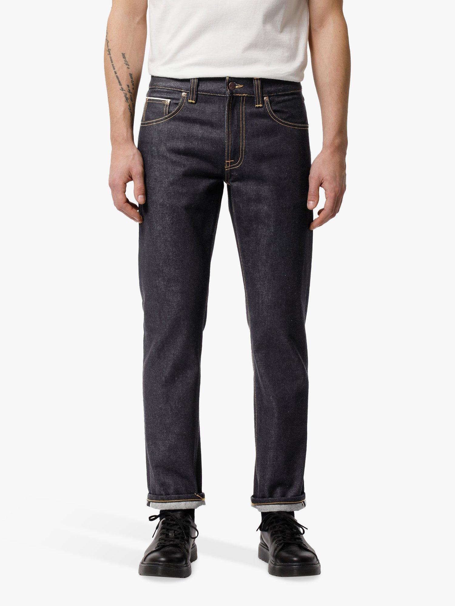 Nudie Jeans Organic Cotton Gritty Jackson Jeans, Deep Dark Indigo