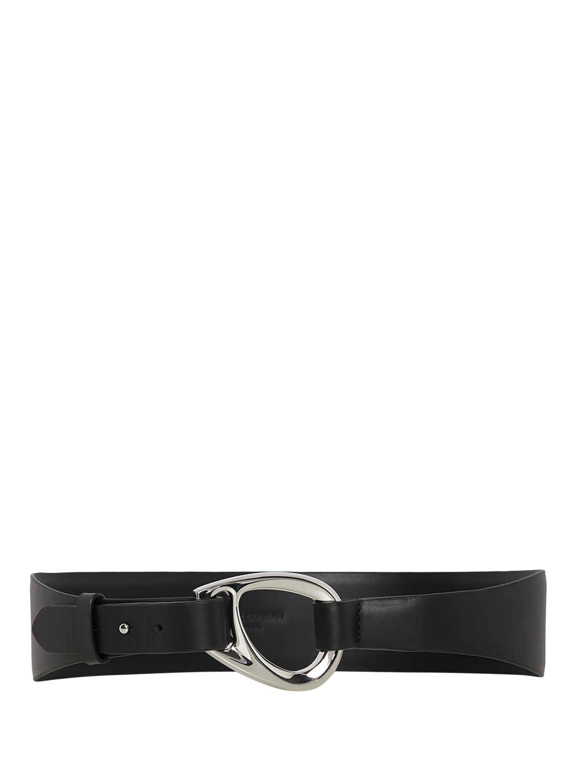 Product image 1 of 3, which shows Jasper Conran London Bee Leather Belt, Black, S