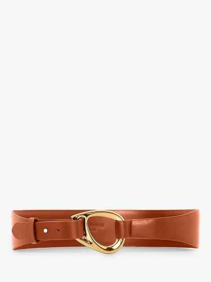 Jasper Conran London Bee Leather Belt, Tan