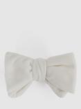Reiss Hike Velvet Bow Tie, Ivory