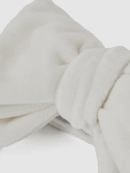 Reiss Hike Velvet Bow Tie - view 2, Ivory