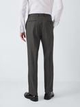 John Lewis Super 100's Birdseye Regular Suit Trousers, Charcoal