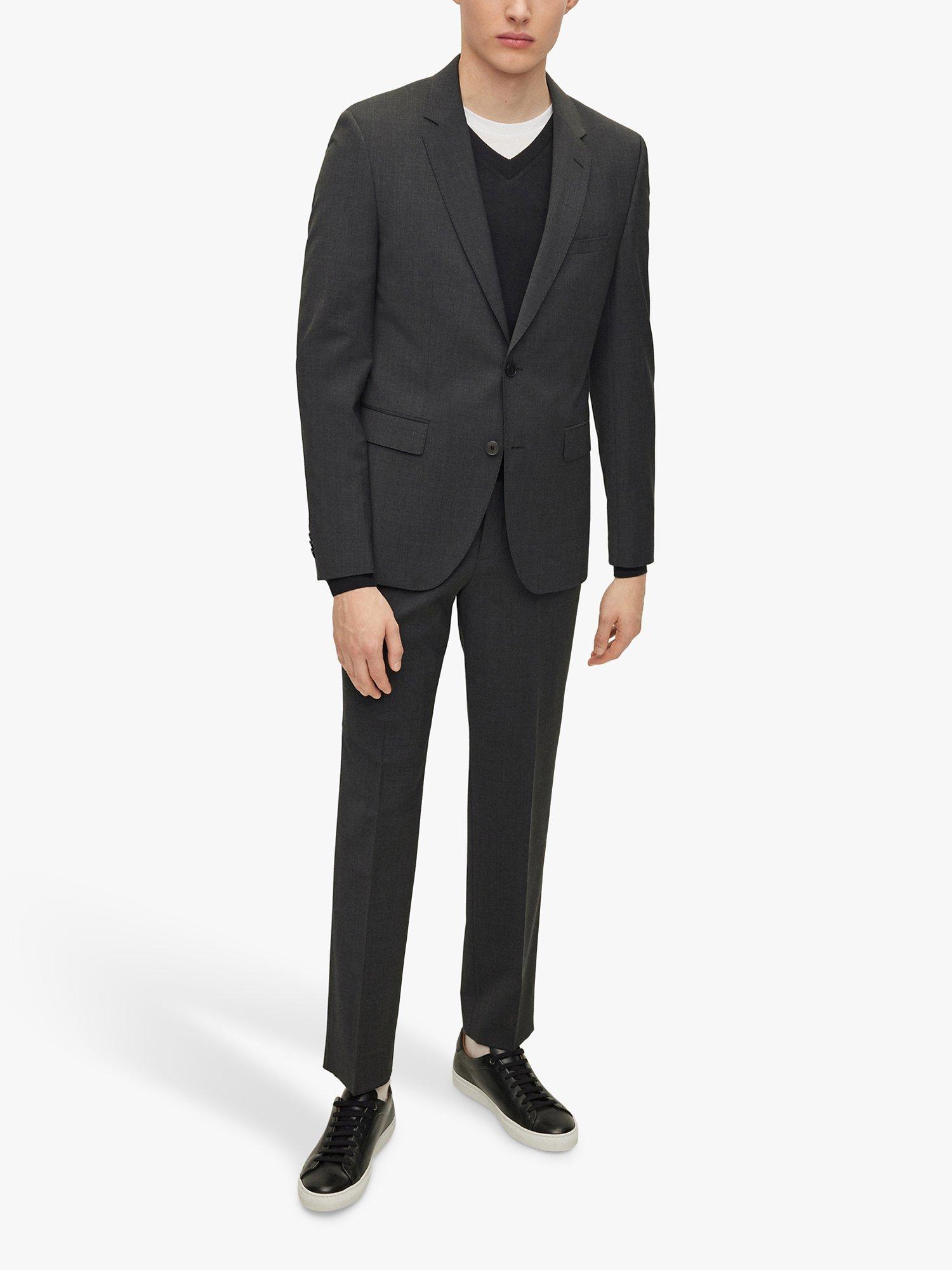 BOSS H-Jasper 2 Piece Regular Fit Suit, Dark Grey