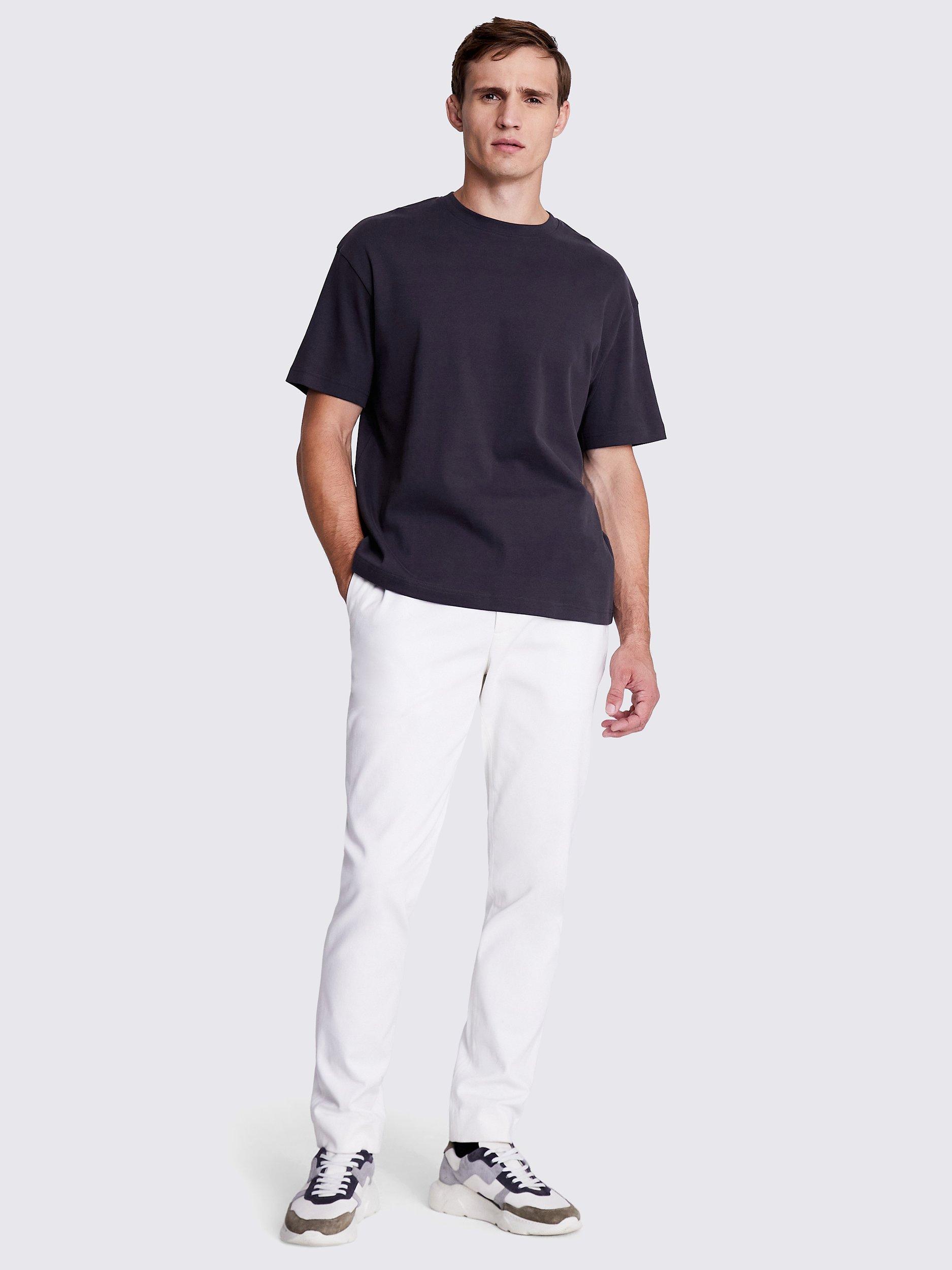 Product image 2 of 5, which shows Moss Heavy Weight Crew Neck T-Shirt, Grey, S