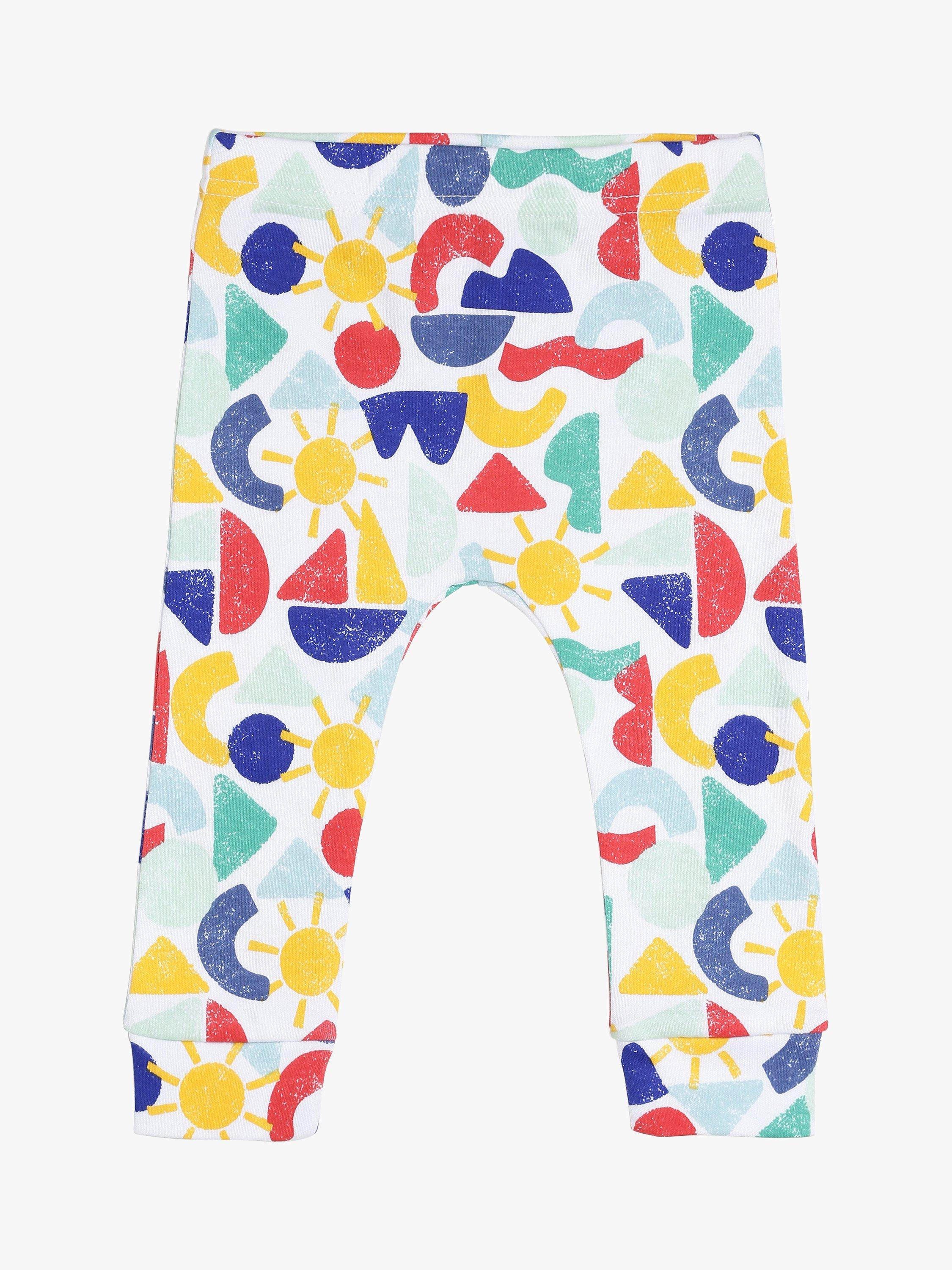 Product image 6 of 10, which shows Mini Cuddles Baby Nautical Stripe & Coastal Graphic Top, Bodysuit & Leggings Set, Pack of 4, White/Multi, 0-3 months