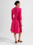 Hobbs Hailey Knitted Dress, Sapphire Pink