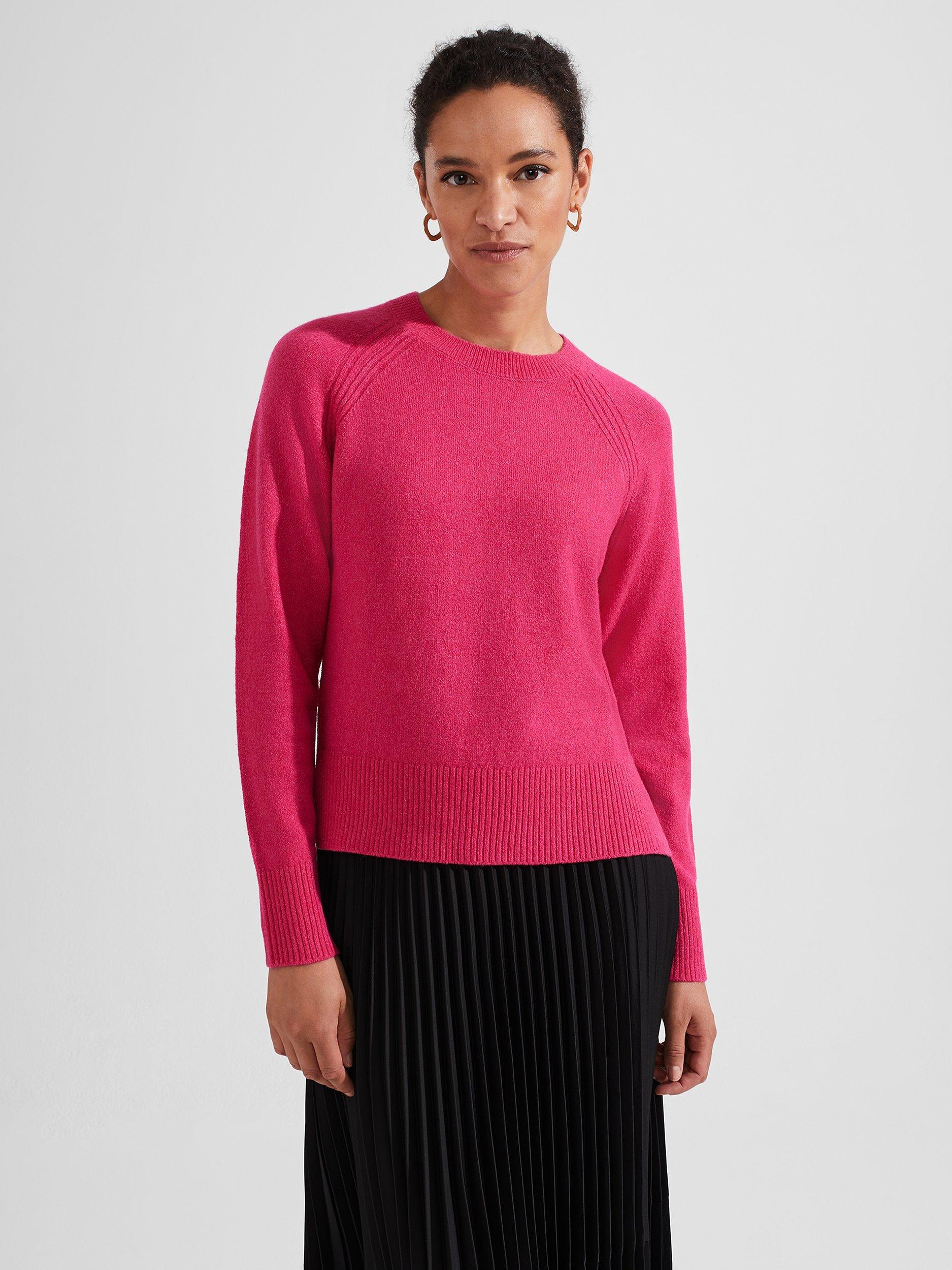 Hobbs Adriel Wool Blend Jumper Sapphire Pink