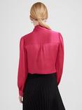 Hobbs Dorset Tie Neck Blouse, Pink