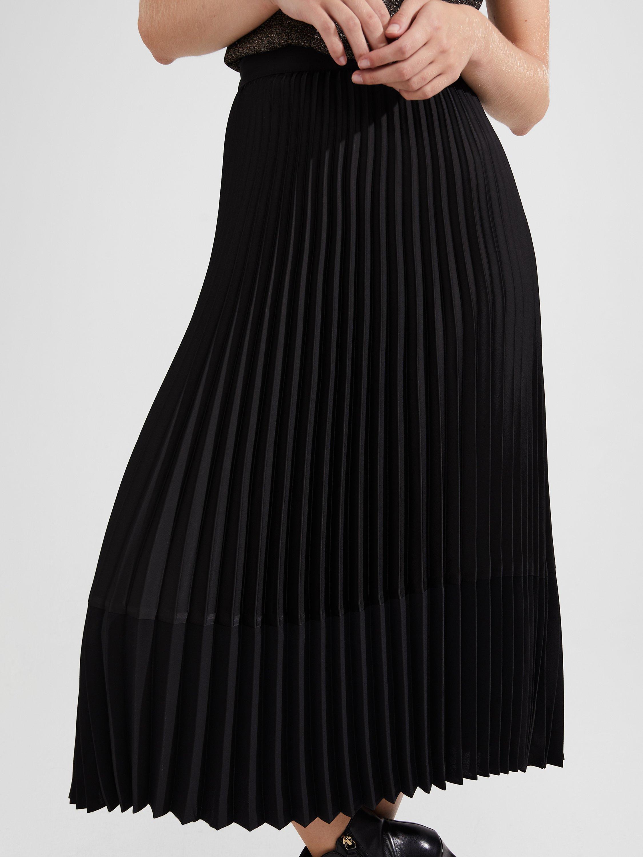 Black pleated skirt john lewis hotsell