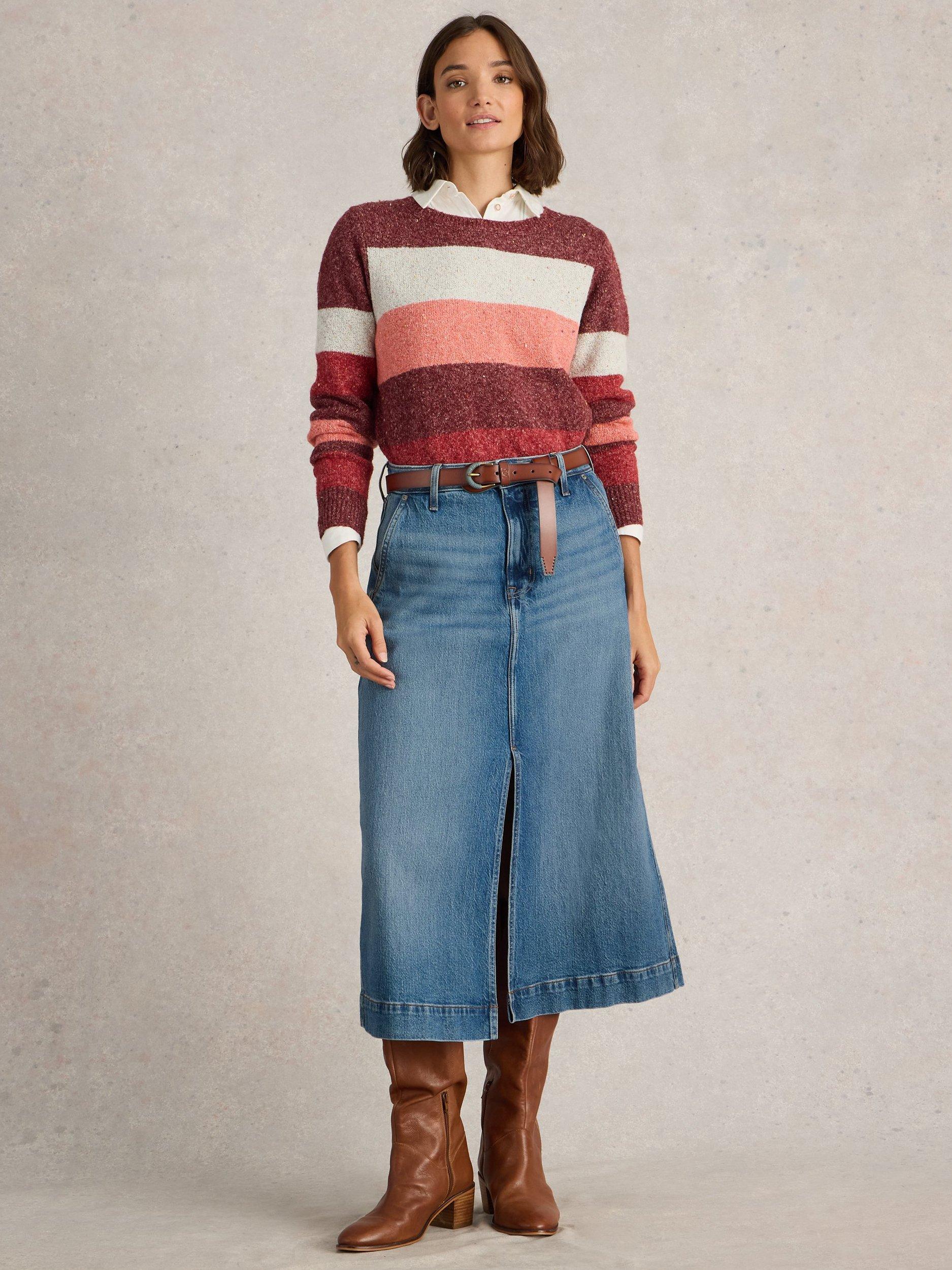 John lewis denim midi skirt best sale