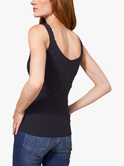 White Stuff Sea Breeze Vest Top - view 2, Dk Grey