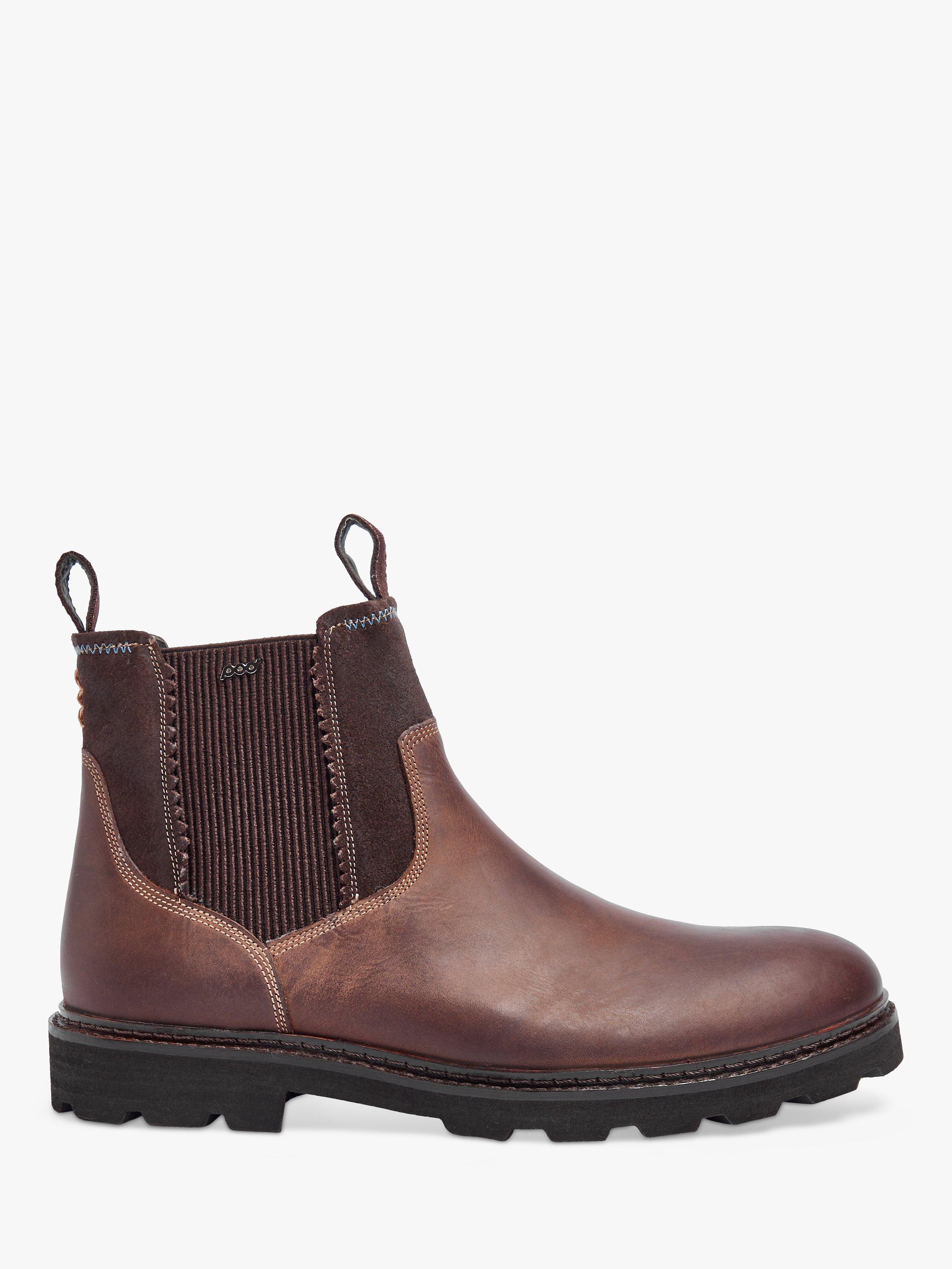 Pod Charlton Leather Chelsea Boots, Brown