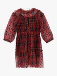 Angel & Rocket Baby Cara Tartan Spot Dress, Red