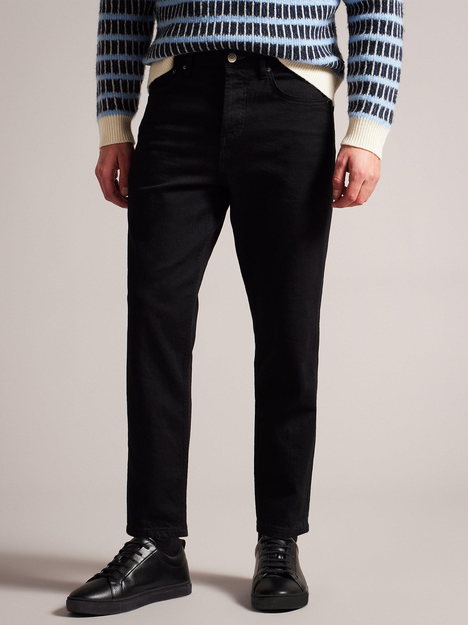 Ted Baker Dyllon Tapered Fit Stretch Jeans, Black