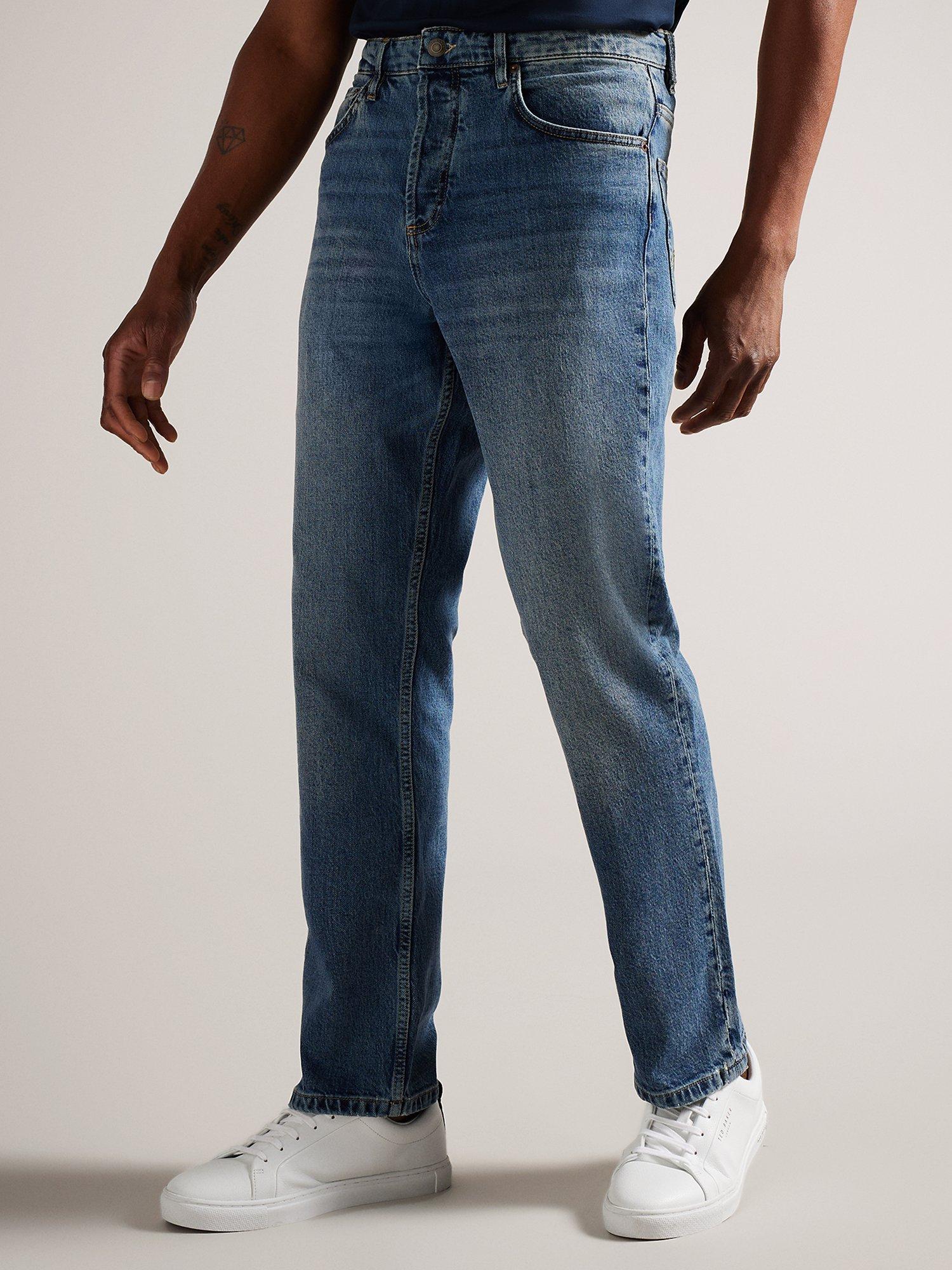 Ted Baker Elvvis Slim Fit Stretch Jeans, Blue Mid