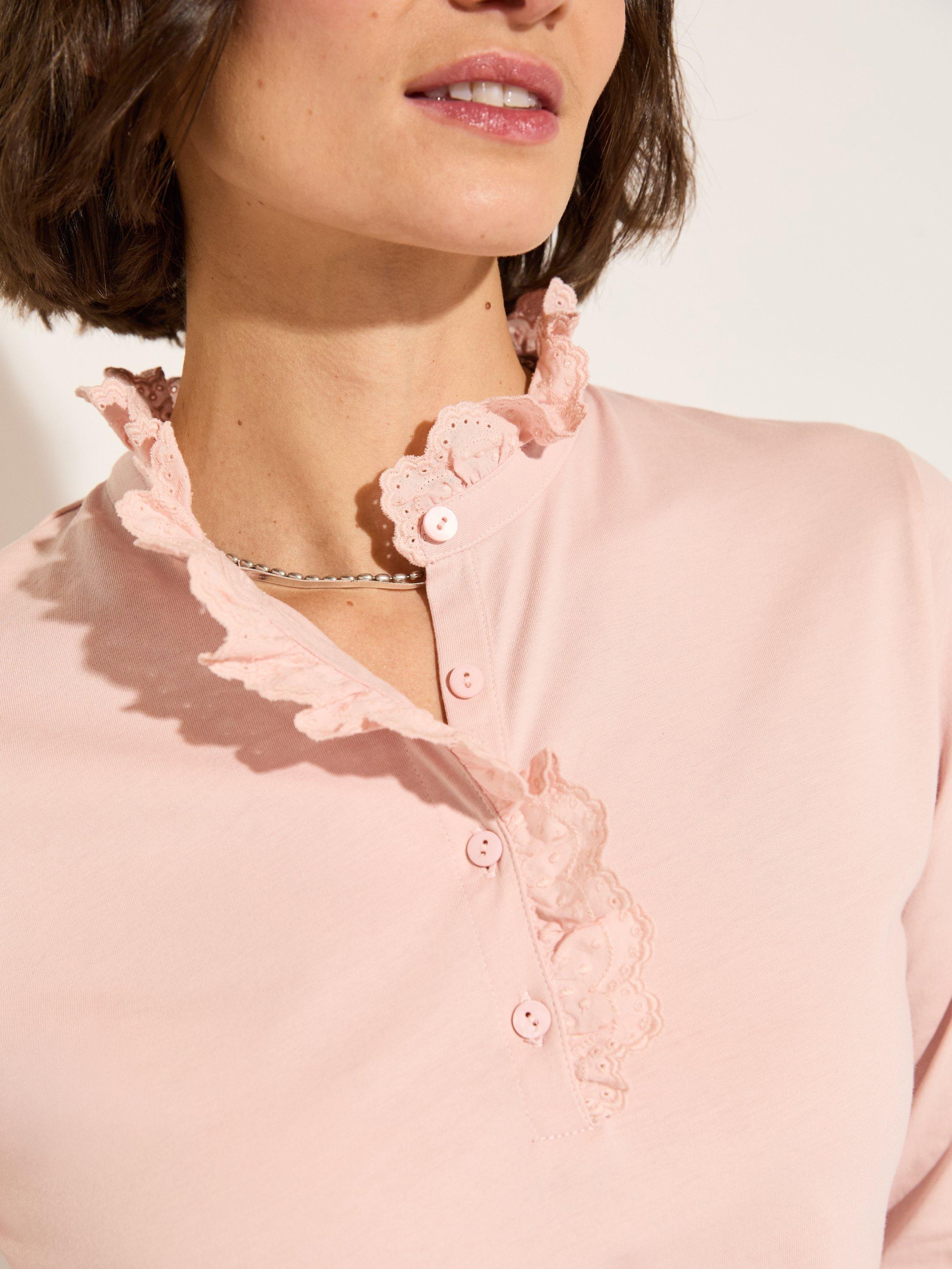 Product image 2 of 4, which shows Baukjen Tricia Organic Cotton Top, Powder Pink, 10