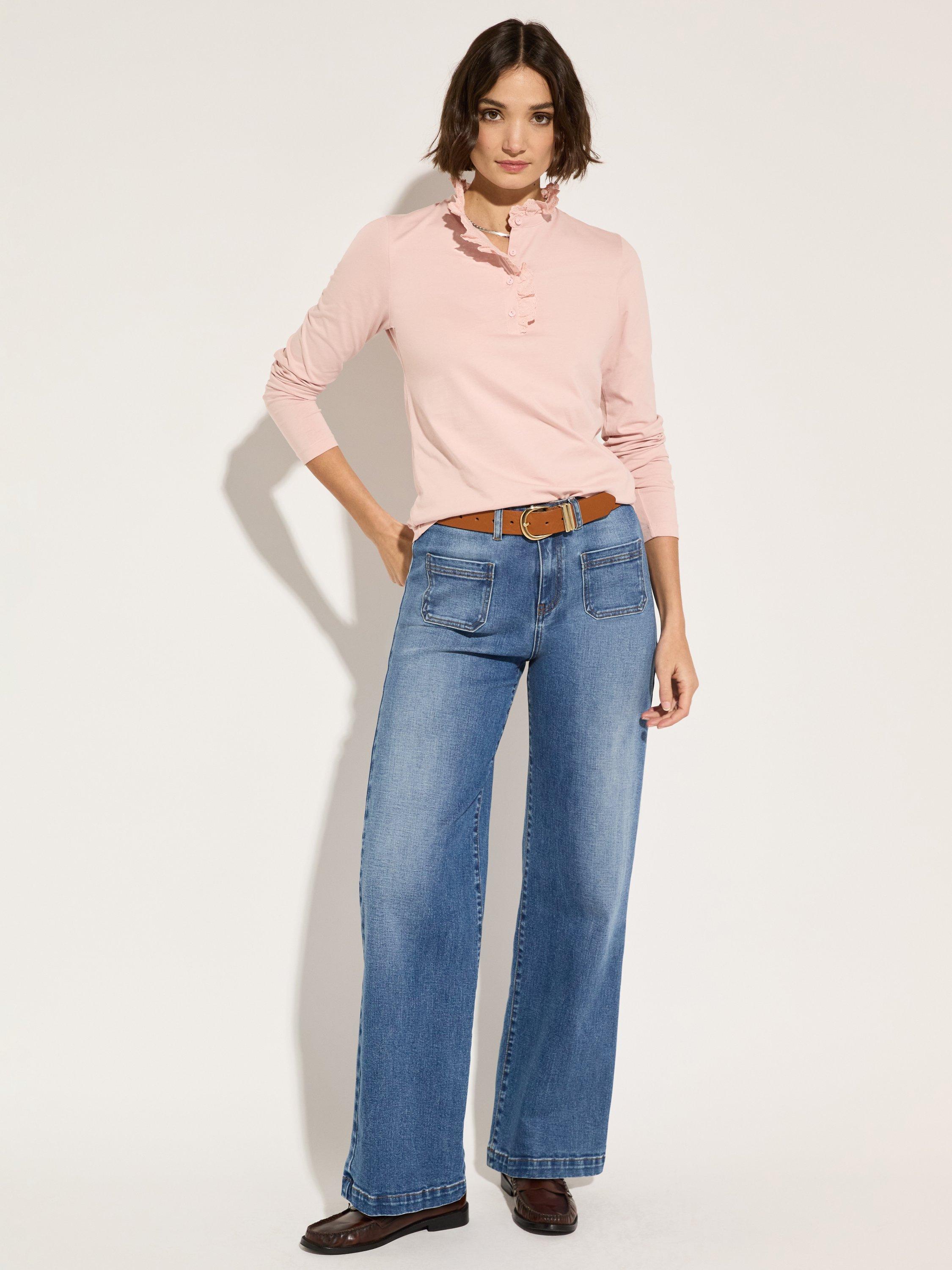 Product image 3 of 4, which shows Baukjen Tricia Organic Cotton Top, Powder Pink, 10
