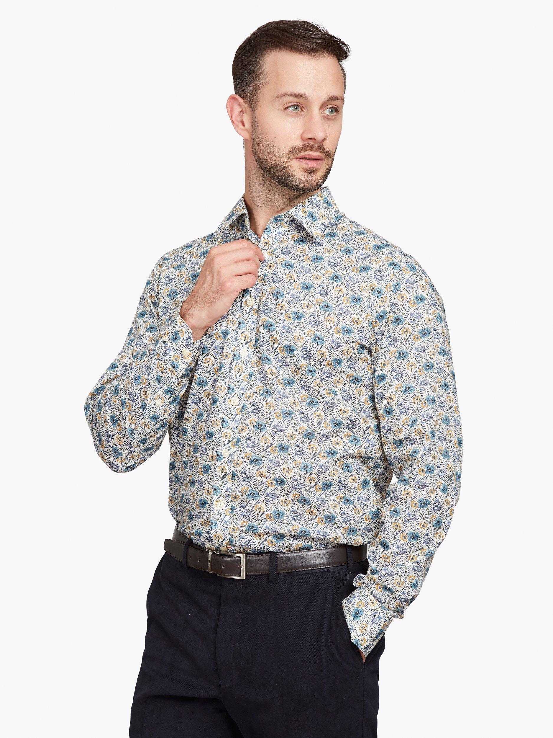Simon Carter Demeter Shirt, Blue/Multi, 15