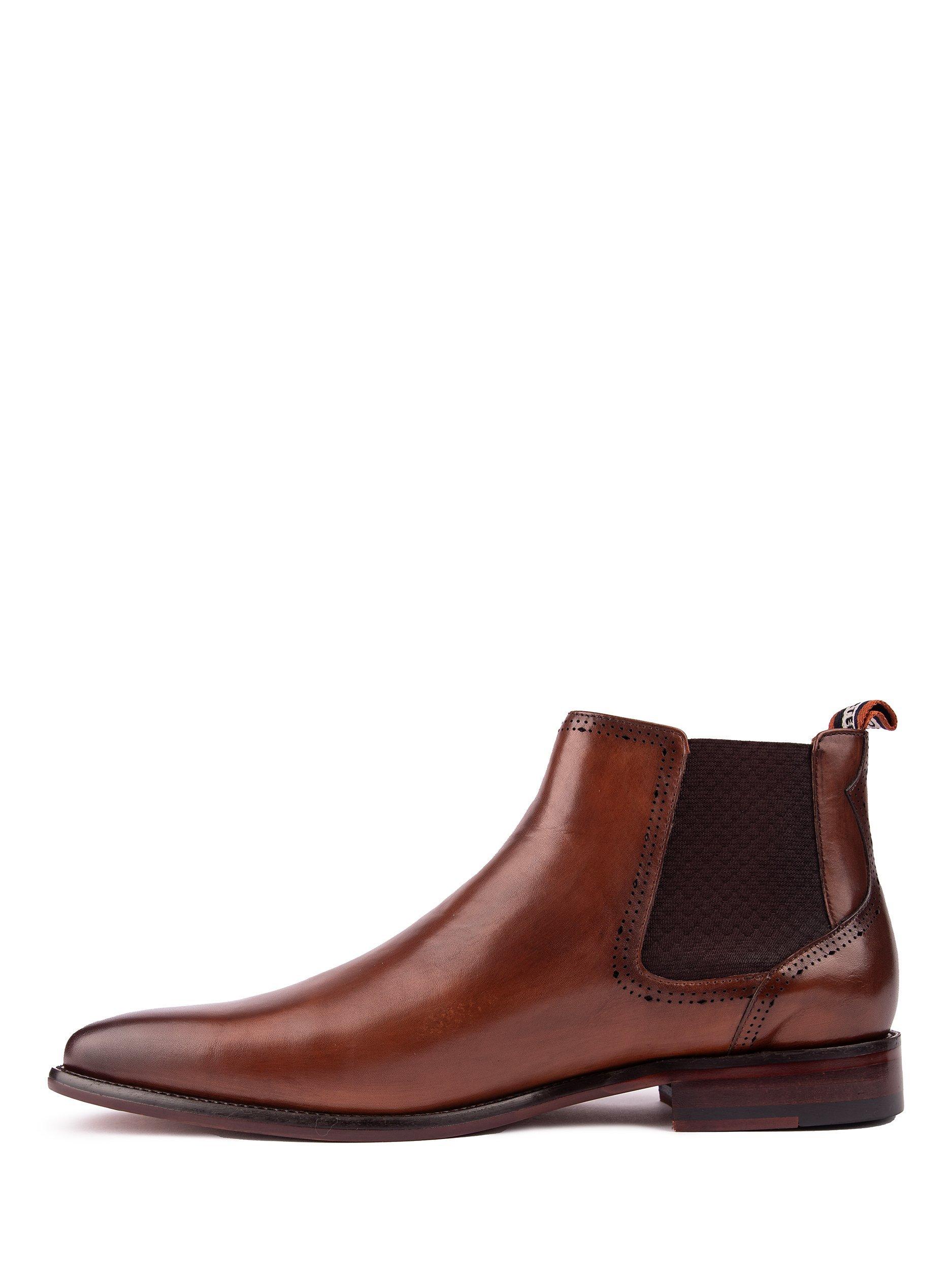 Product image 5 of 5, which shows Simon Carter Astrex Leather Chelsea Boots, Tan, 7
