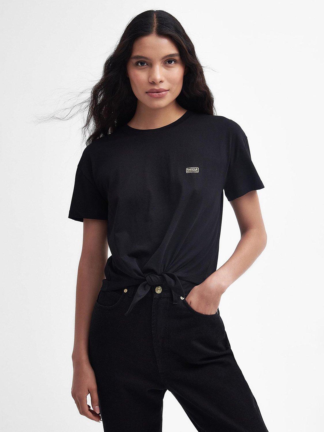 Barbour International Soules Tie Knot Top, Black