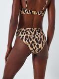 John Lewis Savannah Animal Print Bikini Bottoms, Brown