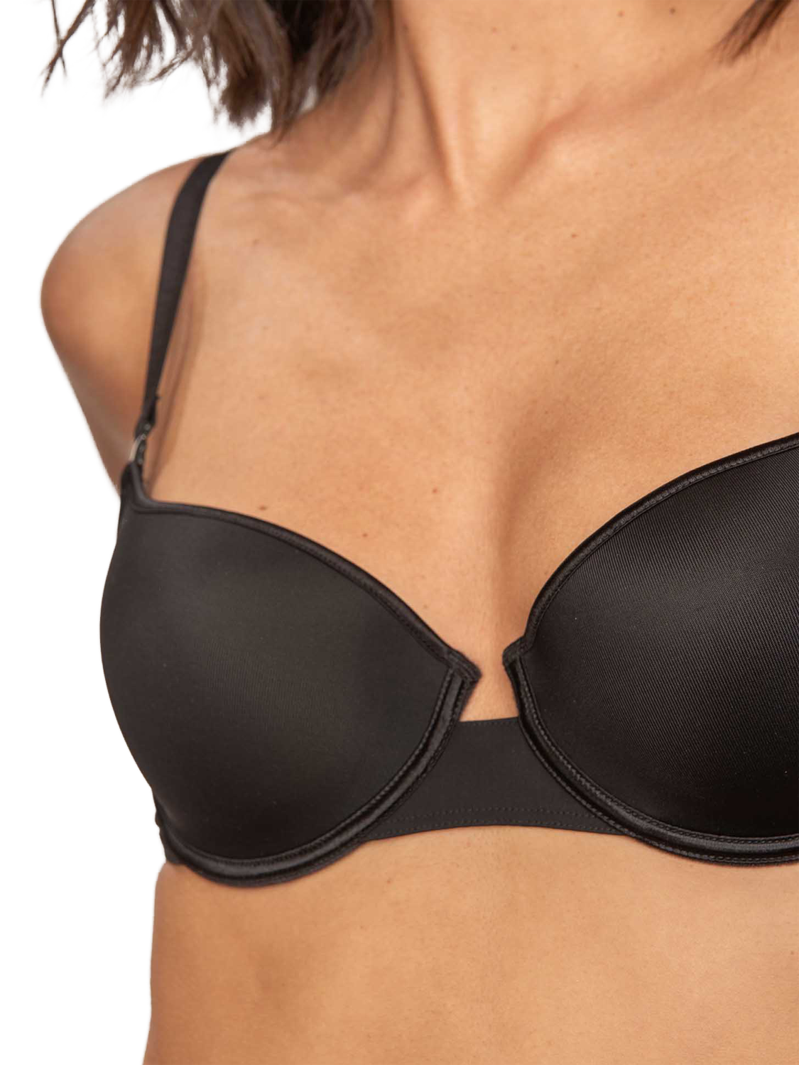 Product image 4 of 6, which shows Maison Lejaby Nuaage Pur Push Up Bra, Noir, 36D