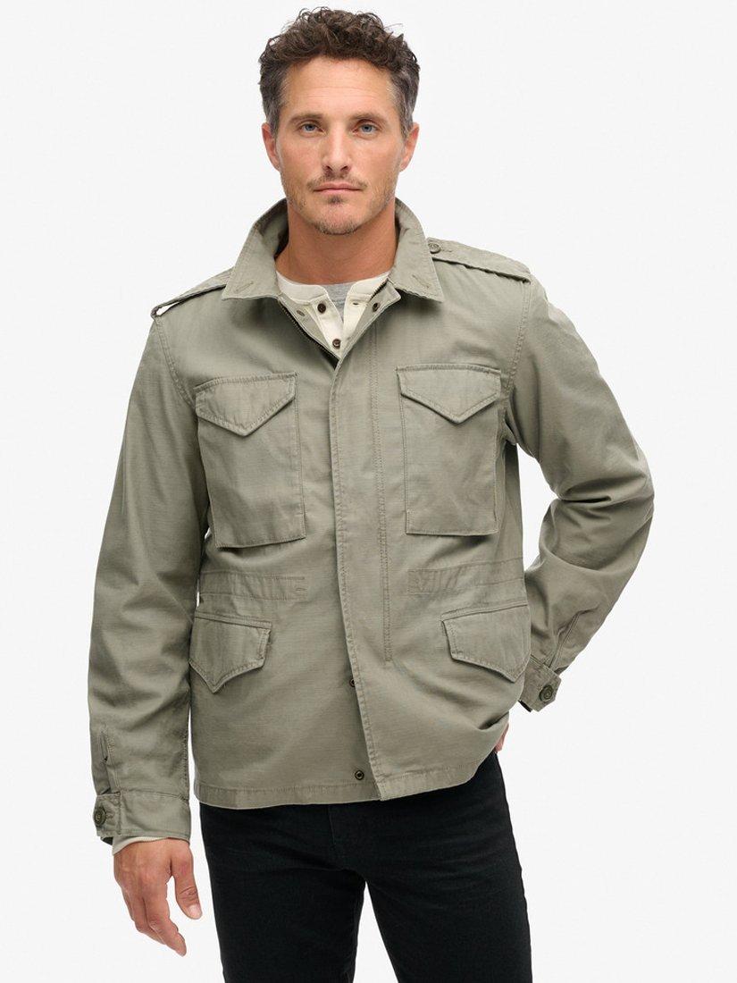 Superdry Merchant Field Cotton Jacket, Burnt Olive