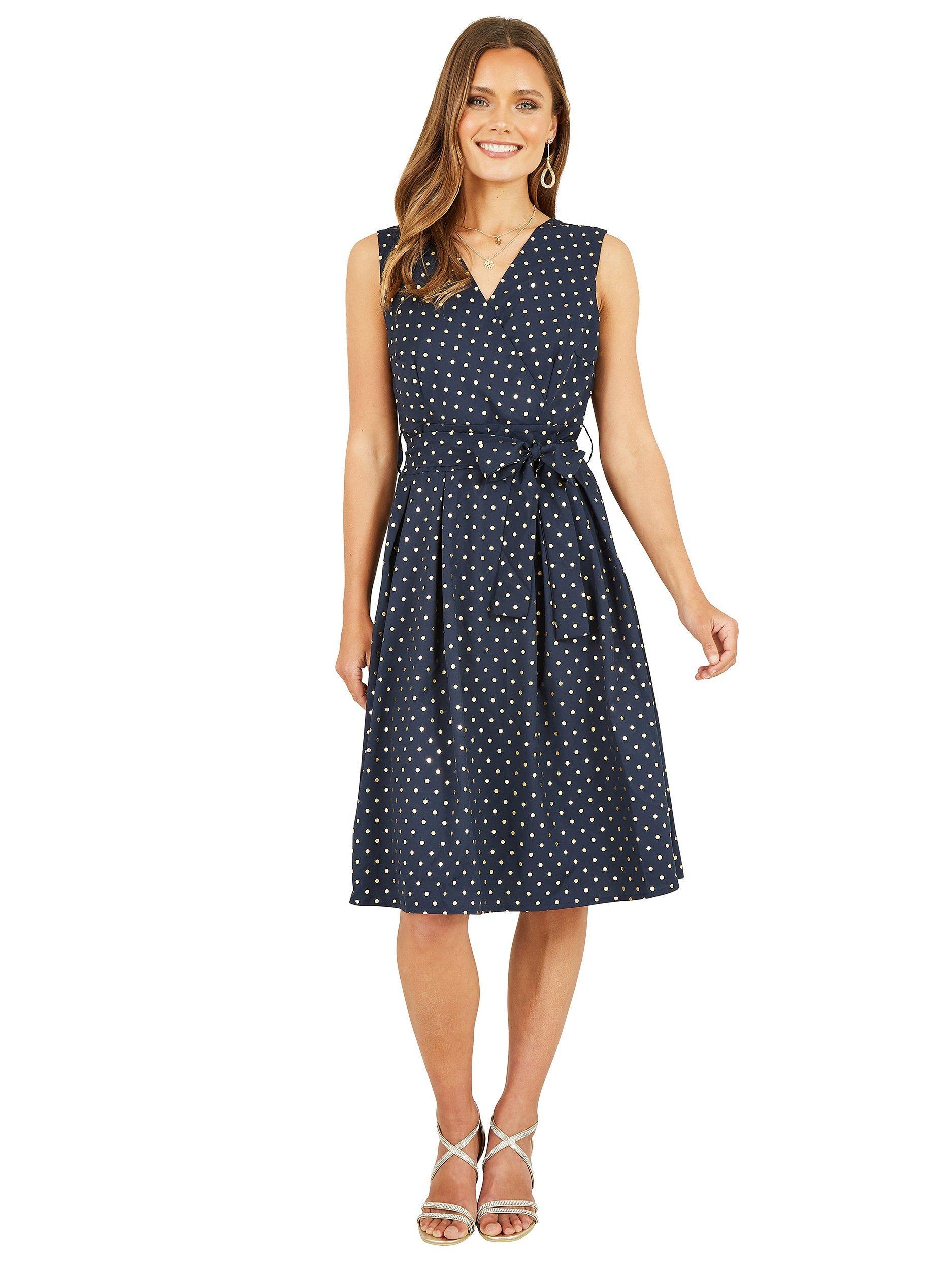 Mela retailer london polka dot maxi dress