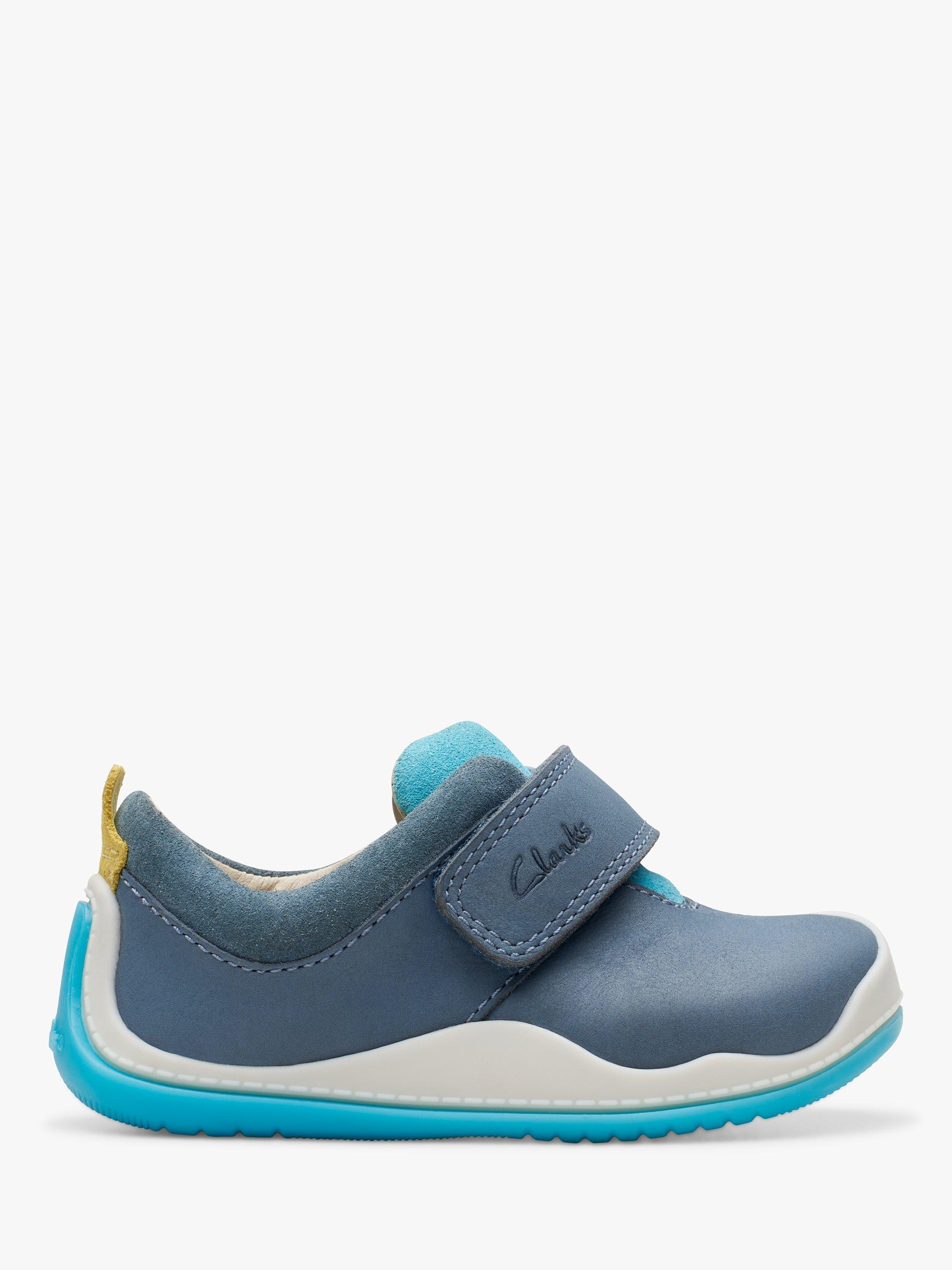 Clarks Baby Roller Fun First Trainers Steel Blue