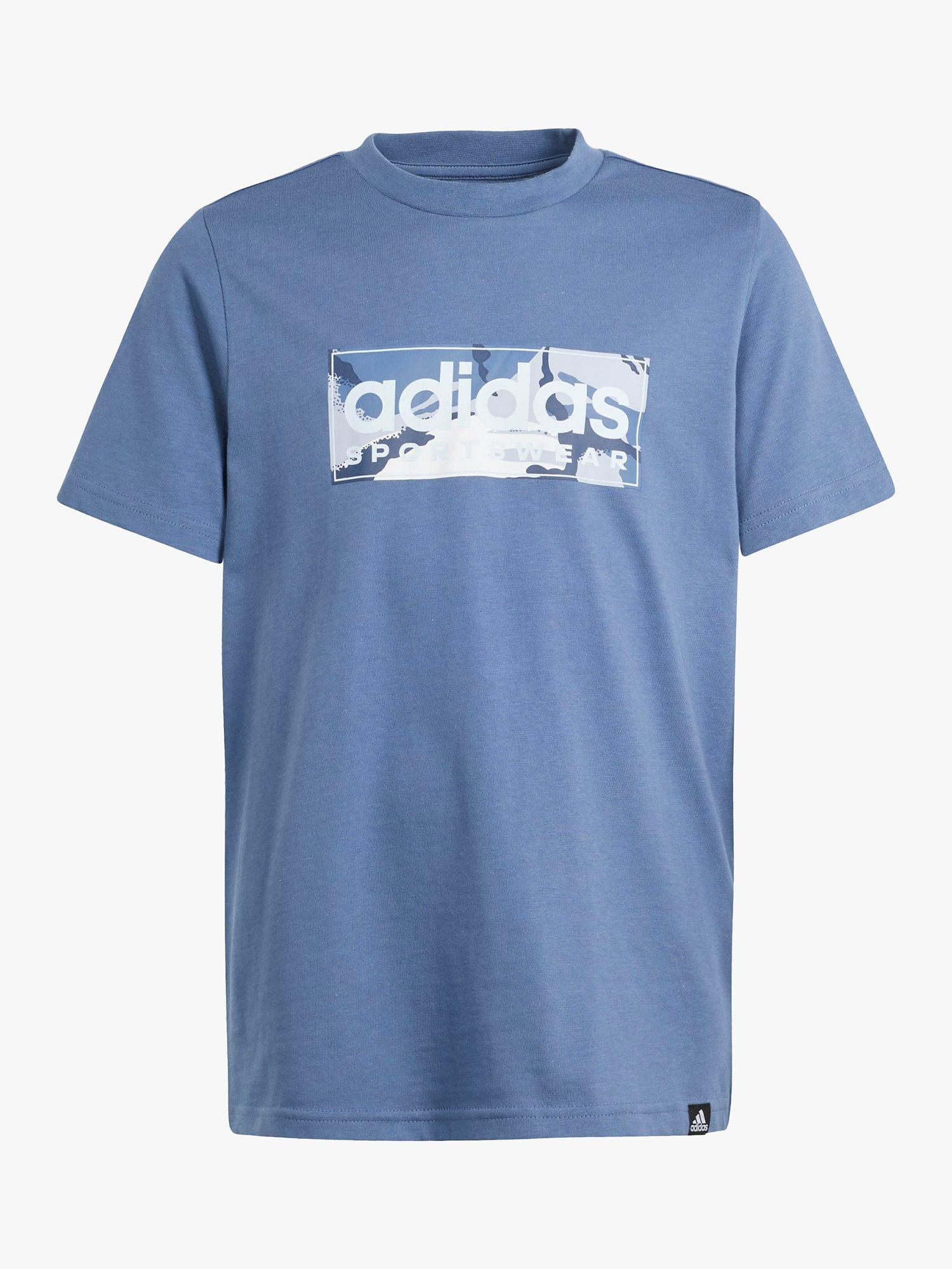 adidas Kids' Camo Logo T-Shirt, Prloin